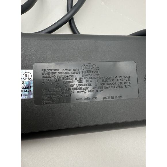 SurgeMaster II BELKIN POWER STRIP With Phone Line Protection (tested) *READ.. - Picture 9 of 12